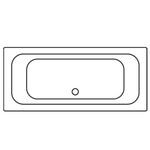 Rechteckige Badewannen