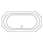 Achteck Badewannen