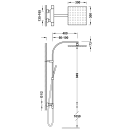 Tres Project-Tres, Thermostat-Brausebatterie, weiss matt