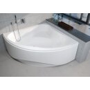 Riho Neo 140x140cm, Eckbadewanne, glänzende Oberfläche, ohne/mit Whirlpoolsystem