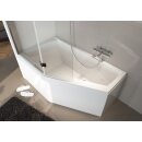 Riho Geta 170x90cm, Raumsparbadewanne, glänzende...