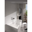 Riho Doppio 180x130cm, Raumsparbadewanne, glänzende Oberfläche, rechte Version, ohne/mit Whirlpoolsystem