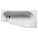 Riho Delta 160x80cm, Raumsparbadewanne, glänzende...