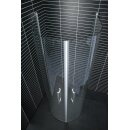 Euroshowers Free U-Kabine Halbkreis, Auch als Fensterlösung
