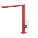 Tres Loft Colors, Einhebel Waschtischmischer, Rot-chrom