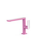 Tres Loft Colors, Einhebel Waschtischmischer, Pink-chrom