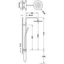 Tres Study Exclusive, Thermostat Brausebatterie, weiss matt