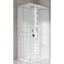 Novellini Glax 2 2.0 A Komplettdusche 100x80cm DT 11,5cm,...