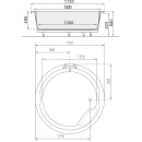 Runder Whirlpool Sanibay Neuenburg Rund, 172x172cm, mit...