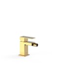 Tres Cuadro Exclusive, Einhebel Bidetmischer, 24k Gold
