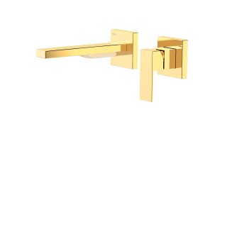 Tres Cuadro Exclusive, Einhebel Waschtischmischer UP, 24k Gold