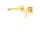 Tres Cuadro Exclusive, Einhebel Waschtischmischer UP, 24k Gold