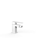 Tres Slim Exclusive, Einhebel Bidetmischer, weiss matt