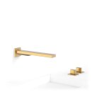 Tres Slim Exclusive, Zweigriff-Standarmatur, 24k Gold matt