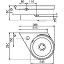 Eck-Handwaschbecken Heidelberg