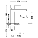 Tres Loft-Tres, Einhebel Waschtischmischer, chrom
