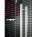 Euroshowers Line -Tür mit Seitenwand in Flucht