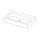 Forzalaqua Stein Waschbecken, TARANTO BLUESTONE MATT GESCHLIFFEN 50X30X8CM 0XØ36MM