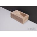 Forzalaqua Stein Waschbecken, VENETIA XS TRAVERTIN MATT...