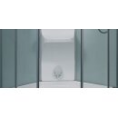 EAGO Dampfdusche DZ955F6 weiß 120x90 links