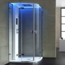 Dampfdusche Stone Edition AWT LD110F15, 90x90cm,...