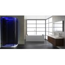 Dampfdusche Deluxe Edition AWT LD110F15, 90x90cm, schwarz