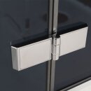 EAGO Dampfdusche DZ990F12 mit Duschtasse schwarz 120x90...