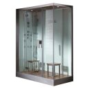 EAGO Dampfdusche DZ961-1F8 weiß 150x90