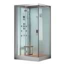 EAGO Dampfdusche DZ960-1F8 weiß 100x90
