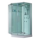 EAGO Dusche D993 mit Duschtasse wei&szlig; 120x120