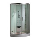 EAGO Dampfdusche DZ951F8 weiß 90x90