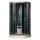 EAGO Dampfdusche DZ949F8 schwarz 100x100