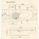 Raumsparwanne Wustrow L 180 180x75x42cm