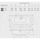 Rechteckwanne Dar&szlig; 170x75x40cm