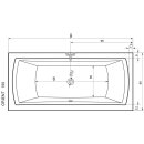 Rechteckwanne Vanessa 190x90cm
