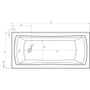 Rechteckwanne Laura 150x70cm