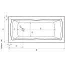 Rechteckwanne Michele 160x75cm
