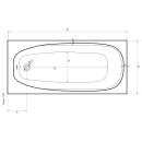 Rechteckwanne Lisa 170x70cm