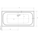 Rechteckwanne Sandra 170x75cm