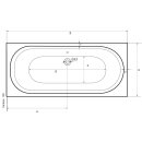 Rechteckwanne Desire 180x80cm