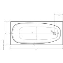 Rechteckwanne Caro 170x75cm