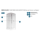 Novellini Media Glass 2P - Komplettdusche