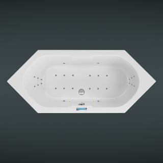 ANTILLA - Whirlpool Badewanne mit Power Kombisystem