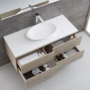 StoneArt Set Brugge BU-1201pro Eiche dunkel 120x50