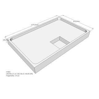 Schröder Duschwannenträger für Sito E 140x90