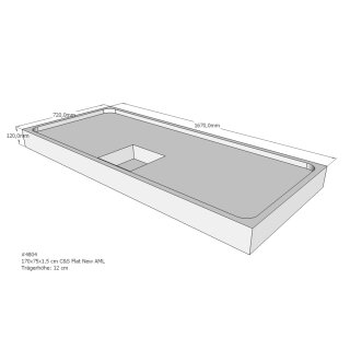 Schröder Duschwannenträger für Flat New E 170x75