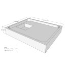 Schröder Duschwannenträger für Lyon E 90x75
