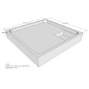 Schröder Duschwannenträger für Arenal E 90x90