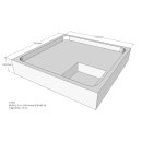 Schröder Duschwannenträger für Arenal E 80x80
