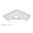 Schröder Duschwannenträger für Adria F 90x90